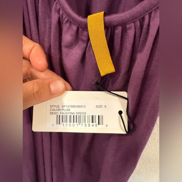 Rachel Pally Faustina Plum Maxi Dress NWT Size S - Picture 6 of 6